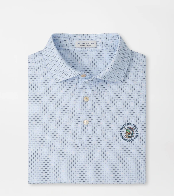 126th U.S. Open Ashgrove Performance Jersey Polo in Stream Blue
