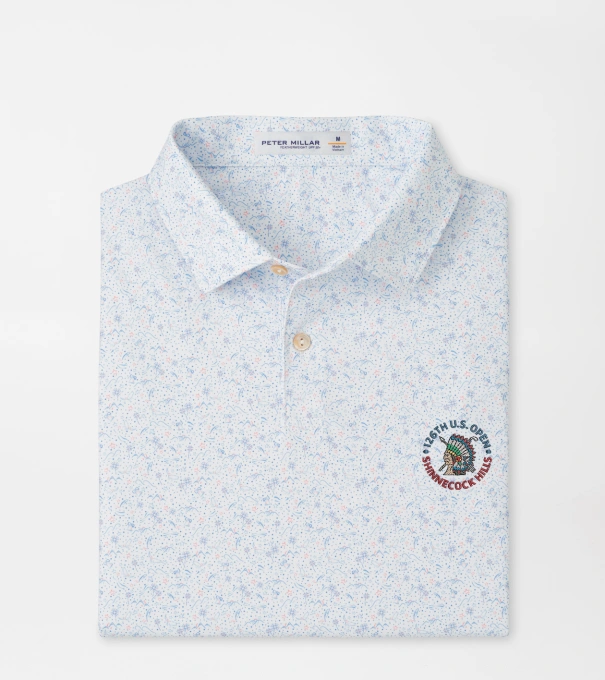 126th U.S. Open Featherweight Land Of The Free Performance Polo in White