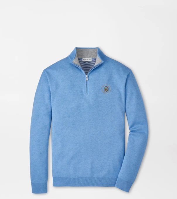 126th U.S. Open Coolspun Lite Cotton Quarter-Zip Sweater in BLUEBIRD