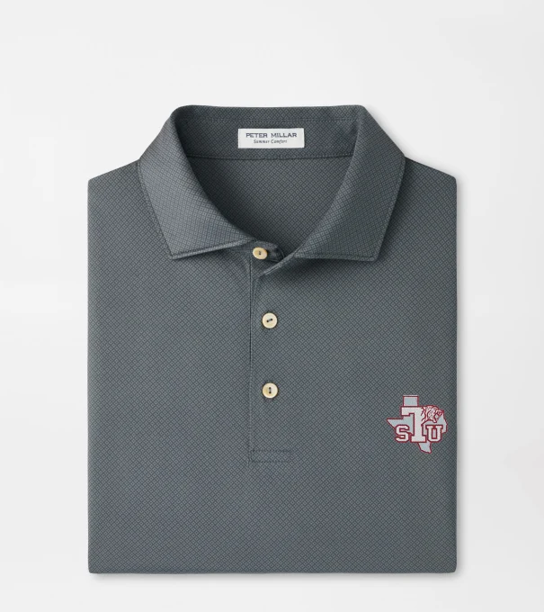 Texas Southern Hugo Performance Jersey Polo in Iron