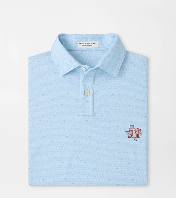 Texas Southern On The Ball Youth Performance Jersey Polo in PALE BLUE