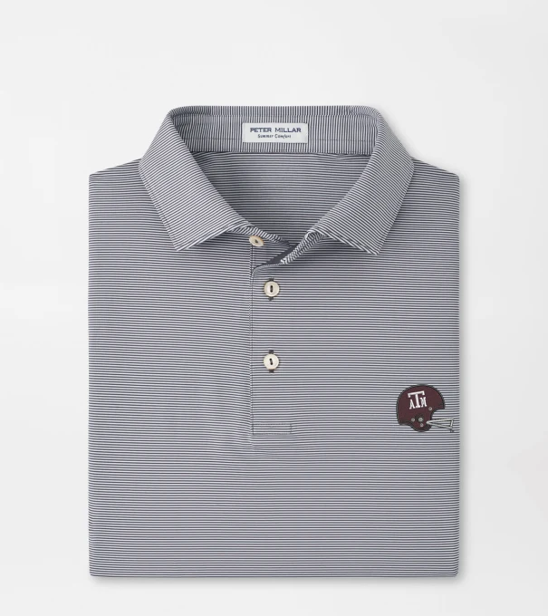 Texas A&M Vault Jubilee Performance Jersey Polo in Iron