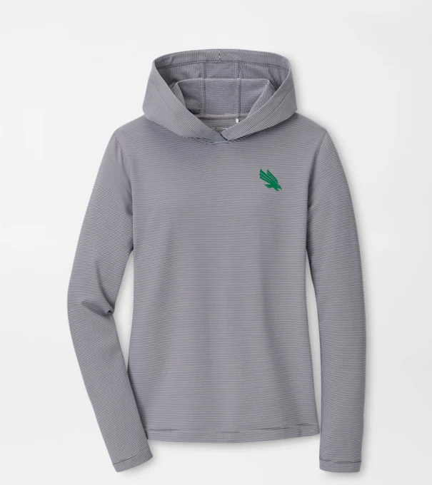 North Texas Women's Pine Sugar Stripe Performance Hoodie in Iron