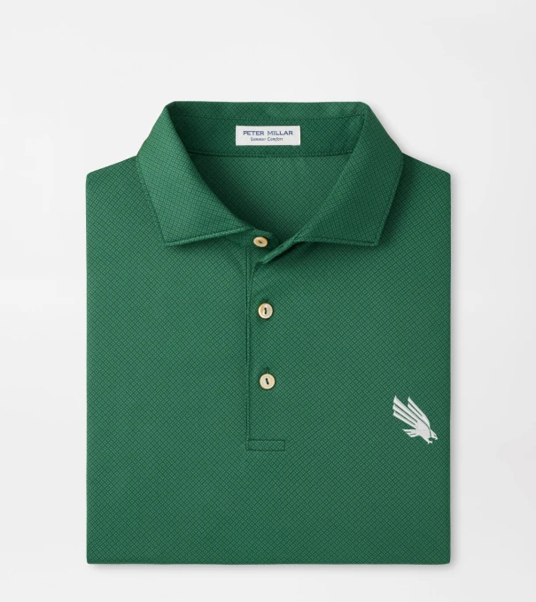 North Texas Hugo Performance Jersey Polo in Green1