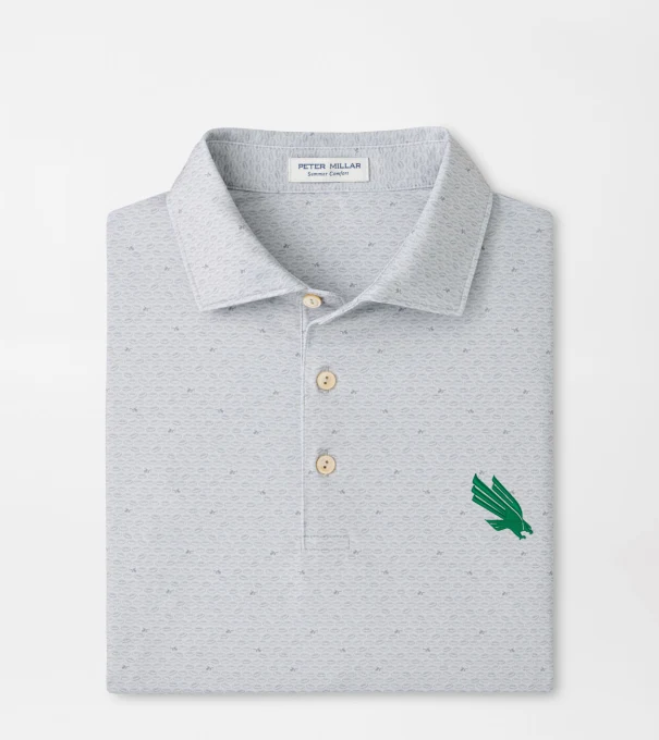 North Texas On The Ball Performance Jersey Polo in British Grey