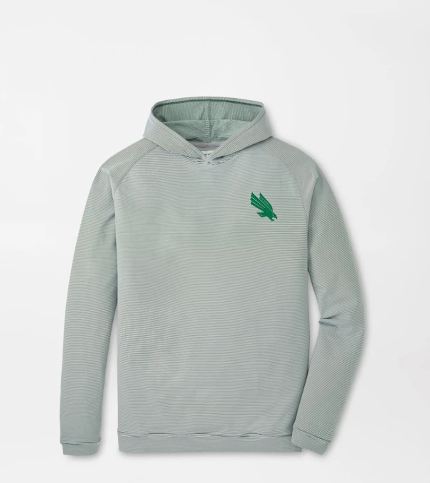 North Texas Pine Sugar Stripe Performance Hoodie in Green1