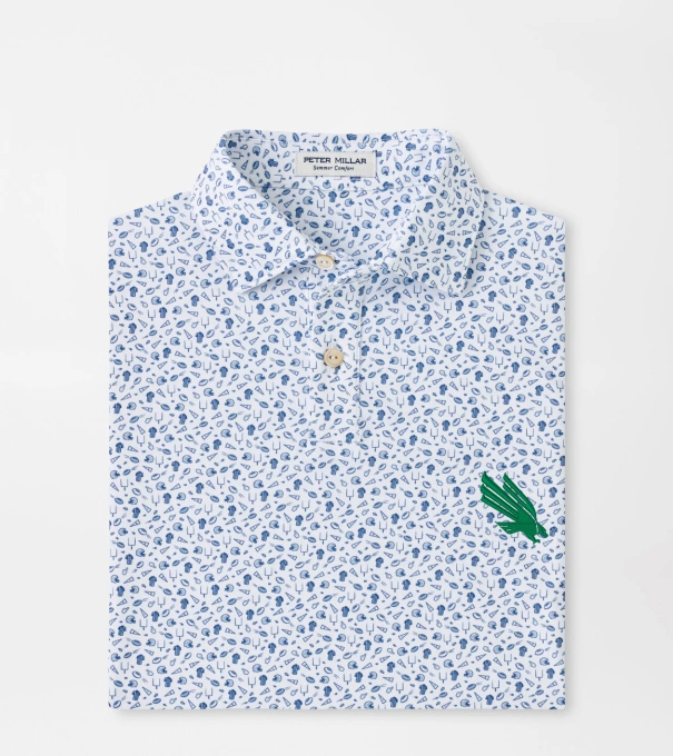 North Texas Kick Off Youth Performance Jersey Polo in Blue Frost