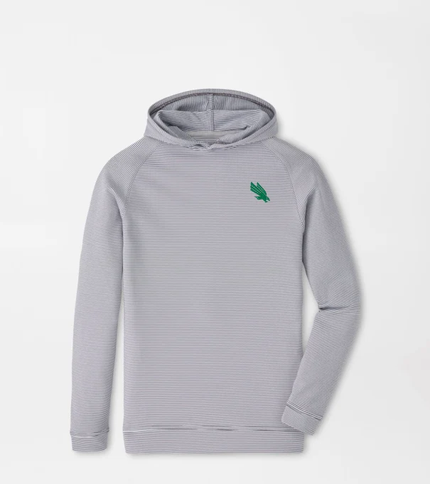 North Texas Pine Youth Sugar Stripe Performance Hoodie in Iron