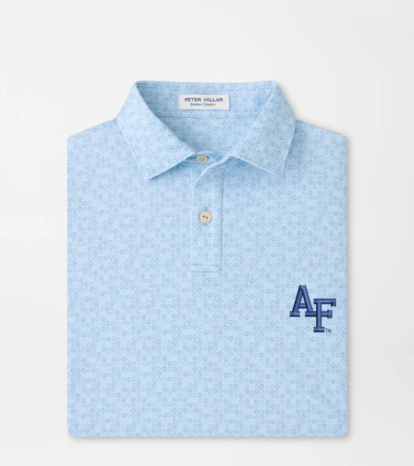 Air Force Academy Bases Loaded Youth Performance Jersey Polo in PALE BLUE