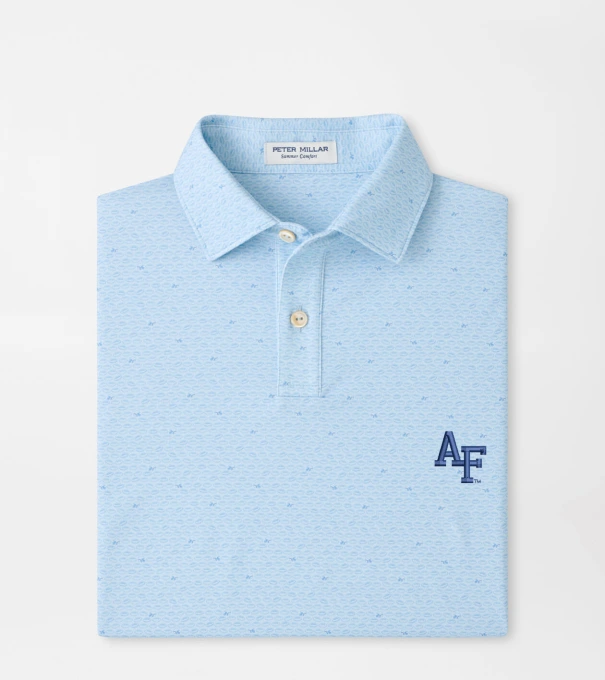 Air Force Academy On The Ball Youth Performance Jersey Polo in PALE BLUE