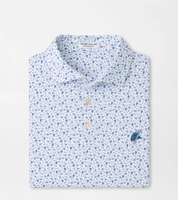 Elizabeth City Kick Off Performance Jersey Polo in Blue Frost