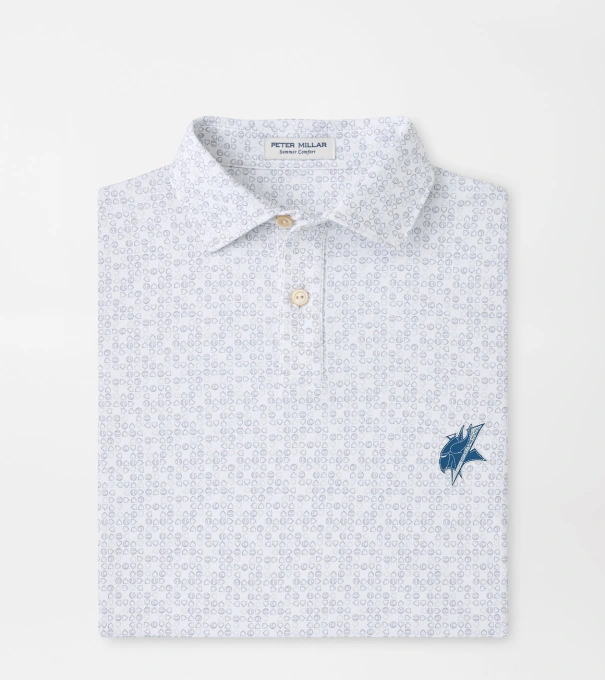 Elizabeth City Bases Loaded Youth Performance Jersey Polo in White