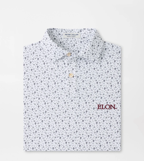 Elon Kick Off Youth Performance Jersey Polo in Gale Grey