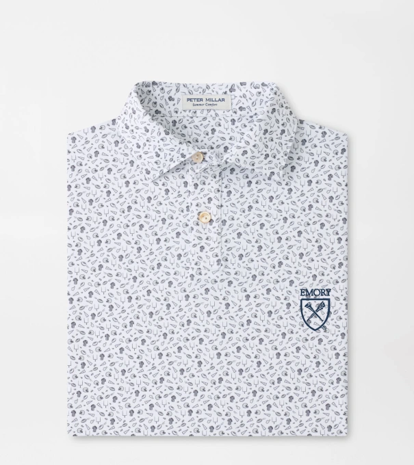 Emory Kick Off Youth Performance Jersey Polo in Gale Grey