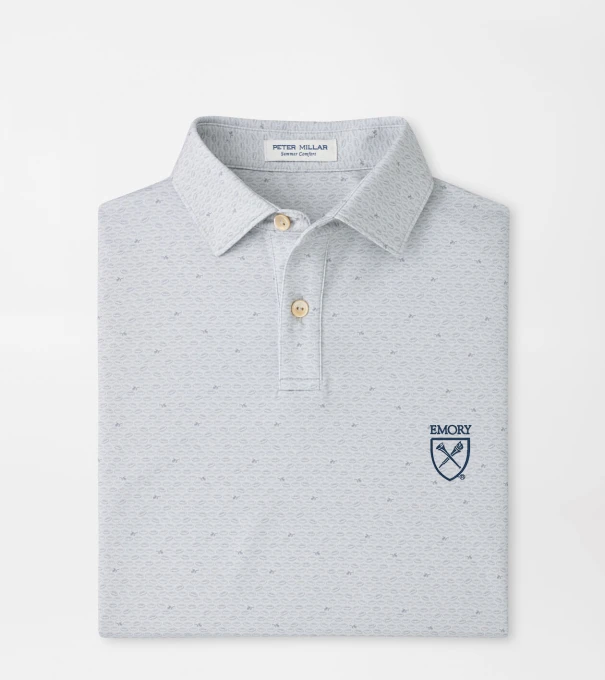 Emory On The Ball Youth Performance Jersey Polo in British Grey