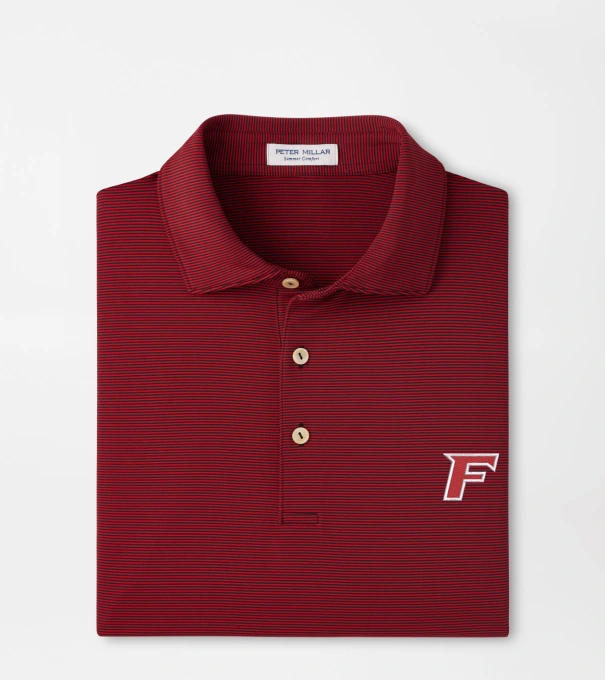 Fairfield Jubilee Performance Jersey Polo in Black / Red3