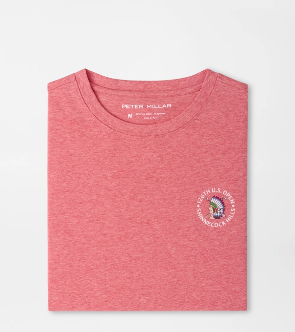 126th U.S. Open Course Map T-Shirt in Cape Red
