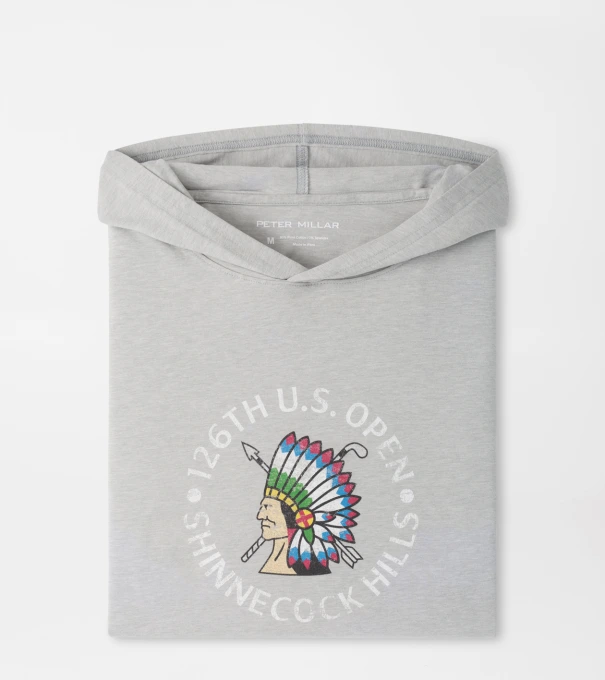126th U.S. Open Shinnecock Hills T-Shirt Hoodie in Gale Grey