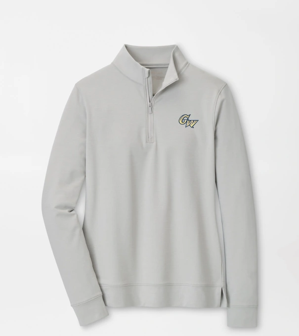 George Washington University Women's Perth Performance Pullover in British Grey