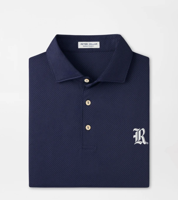 Rice University Hugo Performance Jersey Polo in Navy
