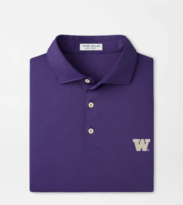 Washington Hugo Performance Jersey Polo in Purple2