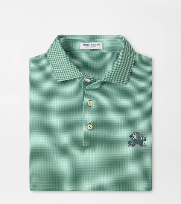 Notre Dame Fighting Irish Border Performance Jersey Polo in Green1