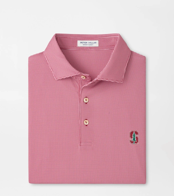 Stanford Border Performance Jersey Polo in Crimson1