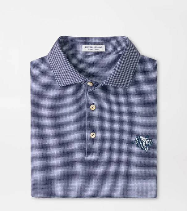 Villanova Vault Border Performance Jersey Polo in Navy