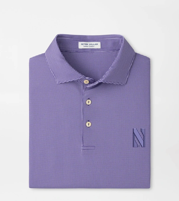 Northwestern Border Performance Jersey Polo in Purple2