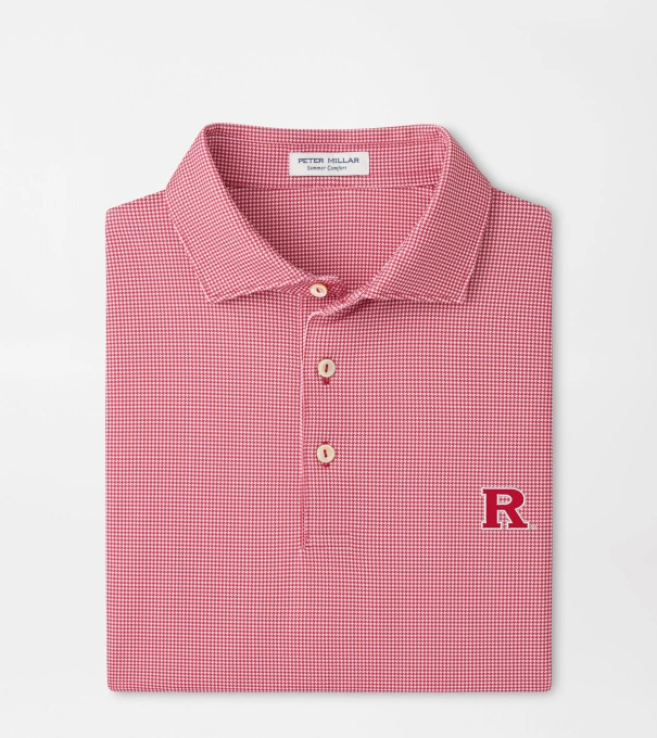 Rutgers Border Performance Jersey Polo in Red3