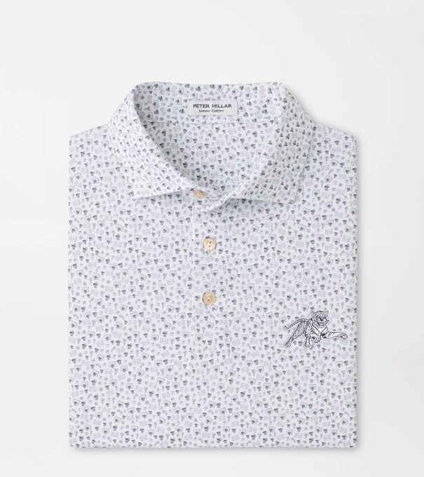 Jackson State Buzzer Beater Performance Jersey Polo in White