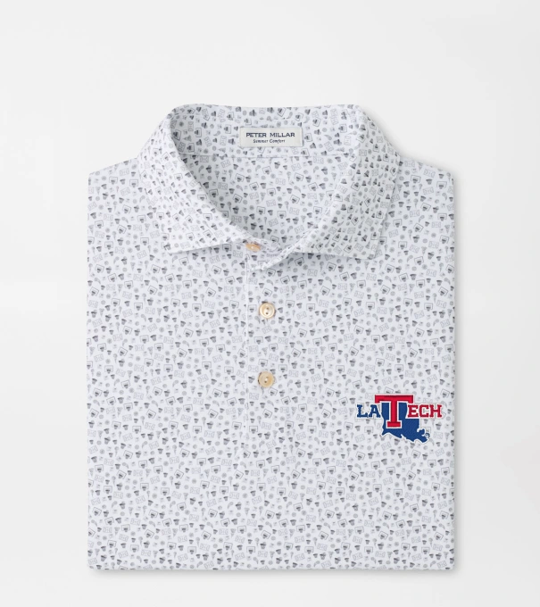 Louisiana Tech Buzzer Beater Performance Jersey Polo in White