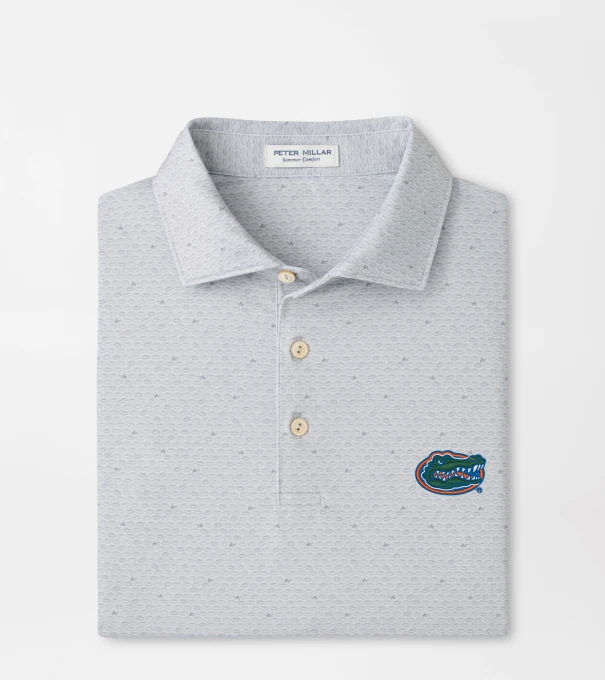 Florida On The Ball Performance Jersey Polo in British Grey