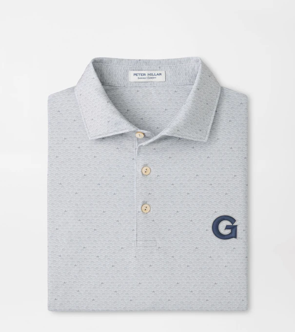 Georgetown On The Ball Performance Jersey Polo in British Grey
