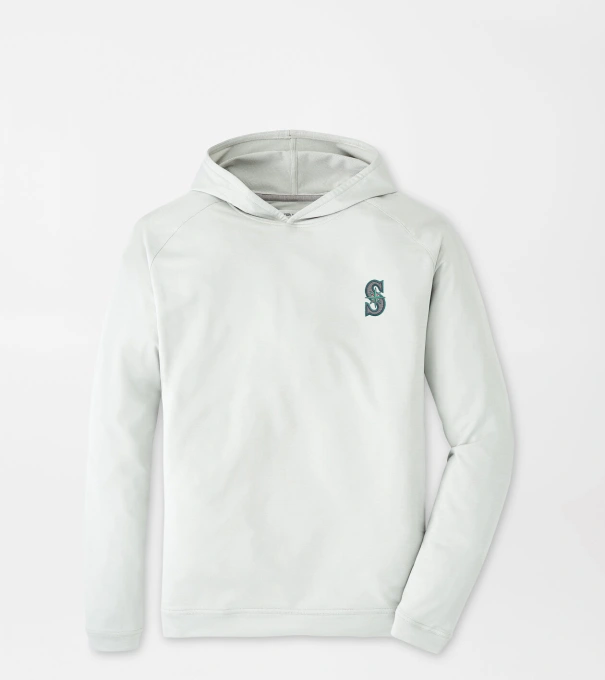 Seattle Mariners Pine Performance Hoodie in British Grey