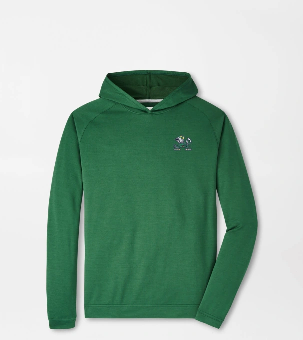 Notre Dame Fighting Irish Pine Performance Hoodie in Green1