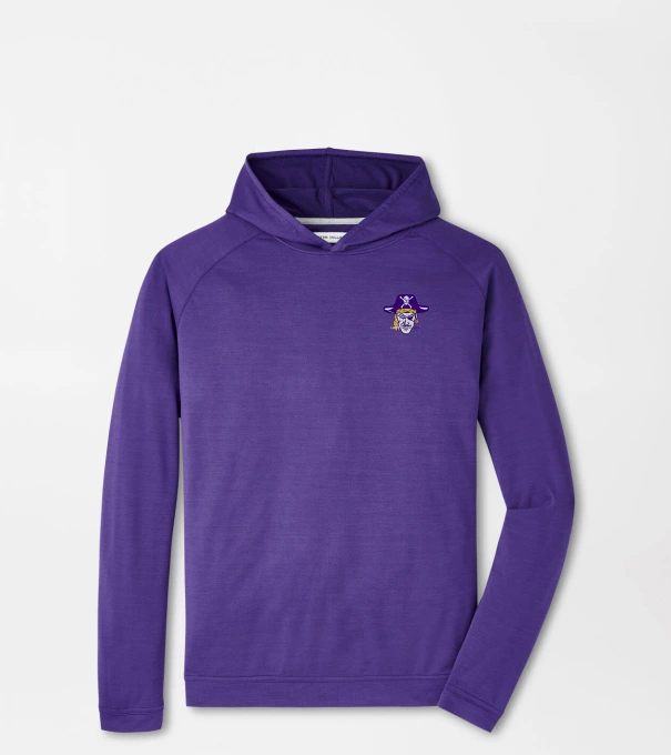 East Carolina University Vault Pine Performance Hoodie in Purple2