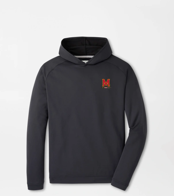 Maryland Pine Performance Hoodie in Black