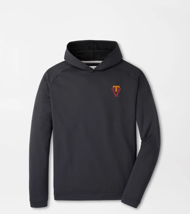 Virginia Tech Vault Pine Performance Hoodie in Black