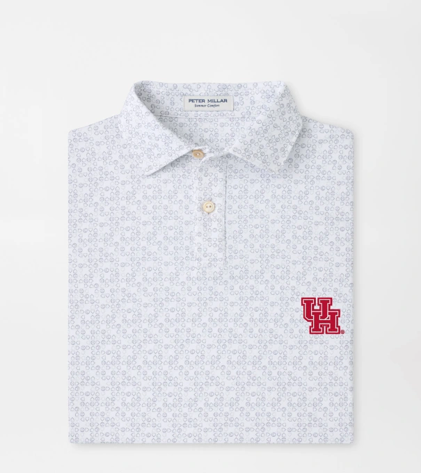 Houston Bases Loaded Youth Performance Jersey Polo in White