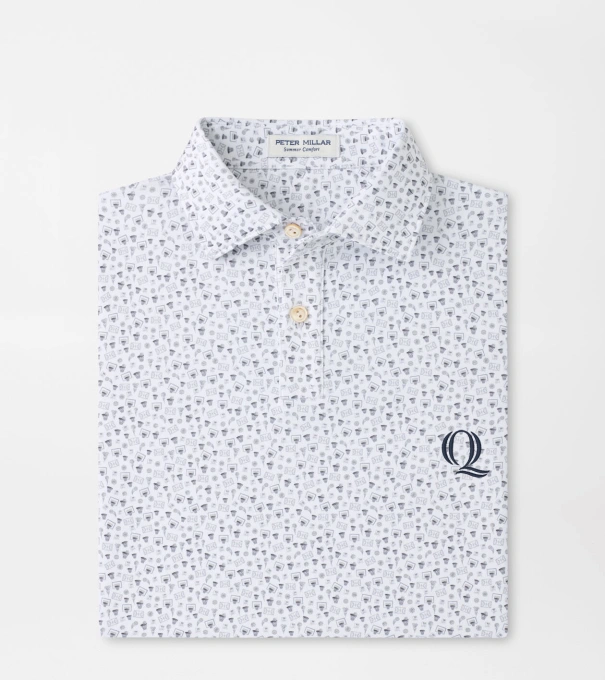 Quinnipiac Buzzer Beater Youth Performance Jersey Polo in White