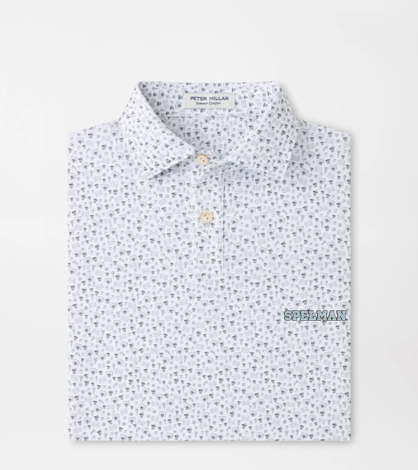 Spelman College Buzzer Beater Youth Performance Jersey Polo in White