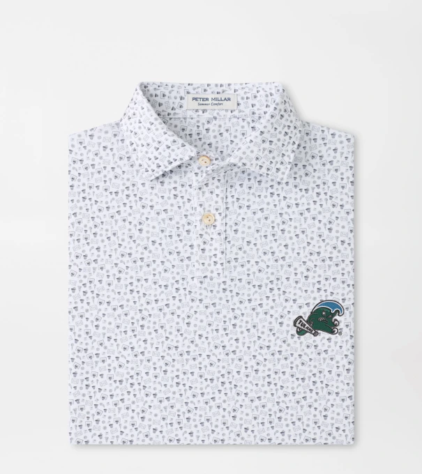 Tulane Green Wave Buzzer Beater Youth Performance Jersey Polo in White