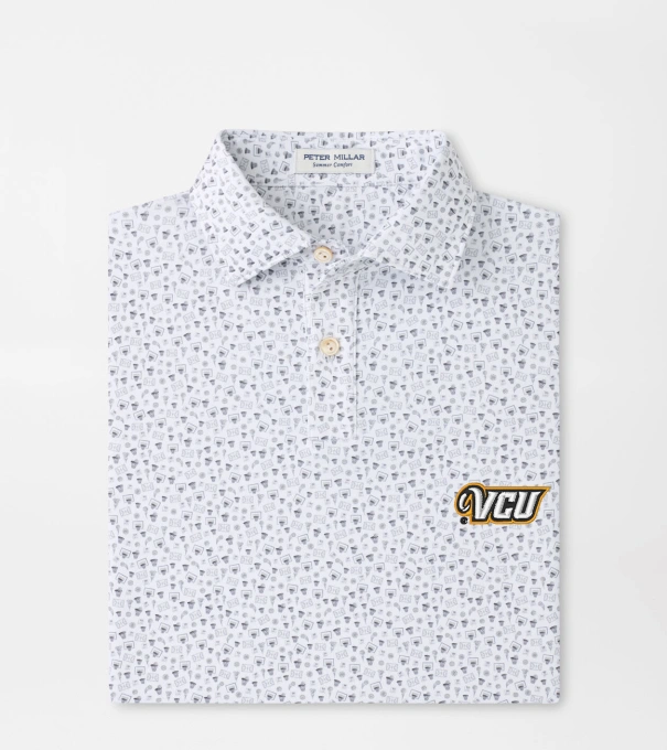 VCU Buzzer Beater Youth Performance Jersey Polo in White