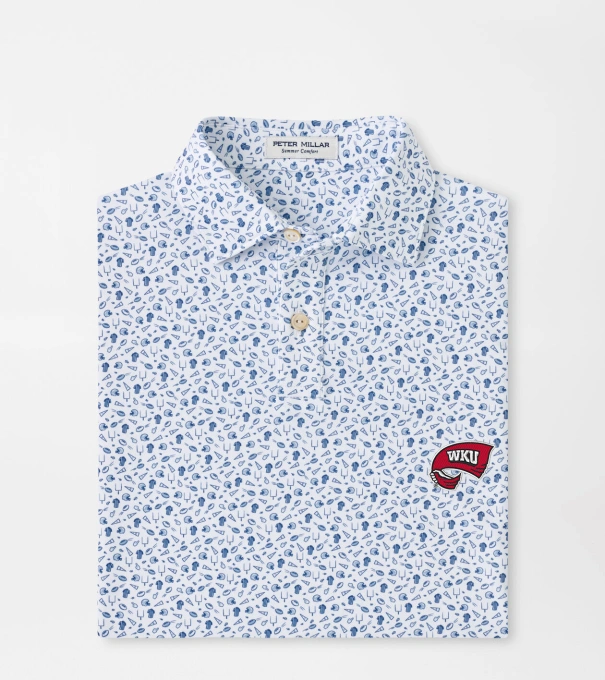 Western Kentucky Kick Off Youth Performance Jersey Polo in Blue Frost
