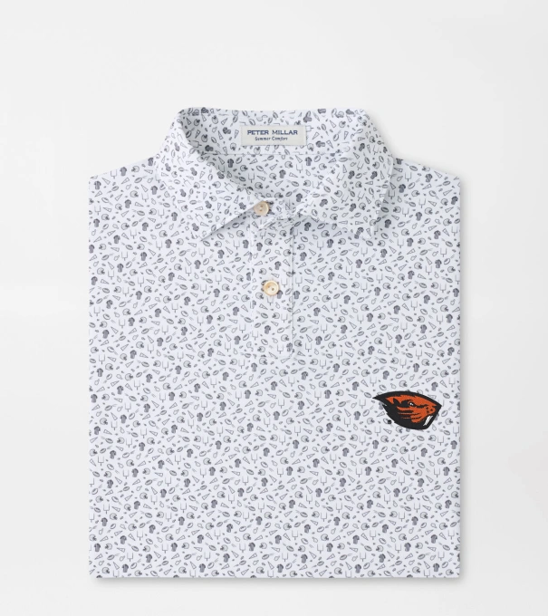 Oregon State Kick Off Youth Performance Jersey Polo in Gale Grey