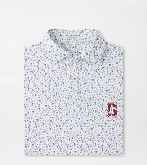 Stanford Kick Off Youth Performance Jersey Polo in Gale Grey