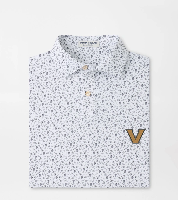 Vanderbilt Kick Off Youth Performance Jersey Polo in Gale Grey