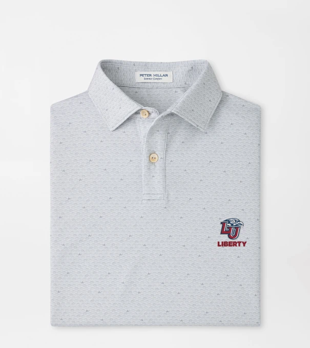 Liberty University On The Ball Youth Performance Jersey Polo in British Grey