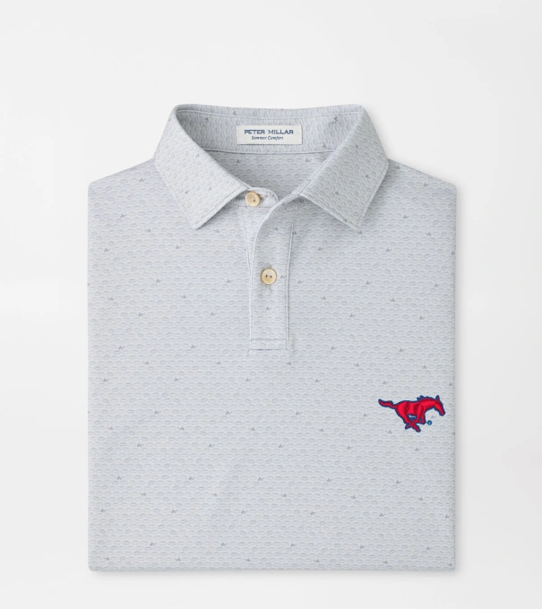 SMU On The Ball Youth Performance Jersey Polo in British Grey